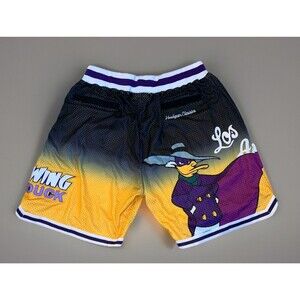 Darkwing Duck Los Angeles Lakers Men's Headgear Classics Basketball Shorts L